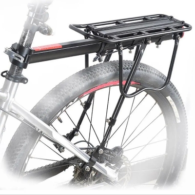 Picture of Bicycle Carrier. Bicycle Rear Seat. Cycle Back Seat. Easily Installable Cycle Carrier -Black