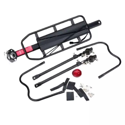 Picture of Bicycle Carrier. Bicycle Rear Seat. Cycle Back Seat. Easily Installable Cycle Carrier -Black