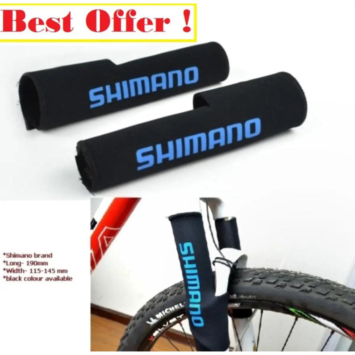 Picture of Fork Cover. Bicycle bike Fork Cover Black. Shimano Suspension Cover for cycle.