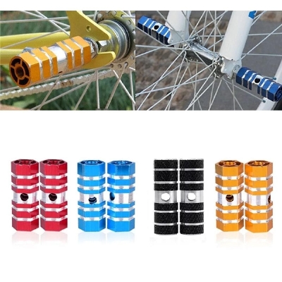 Picture of Bicycle Aluminium bike Foot Pegs -2Pcs. 9mm Thread