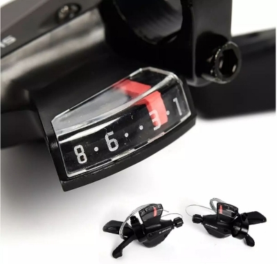 Picture of 3x8-Speed Shift Lever Shifter Right Left Bicycle Shifter. Shimano 3*8 speed oil Shifter