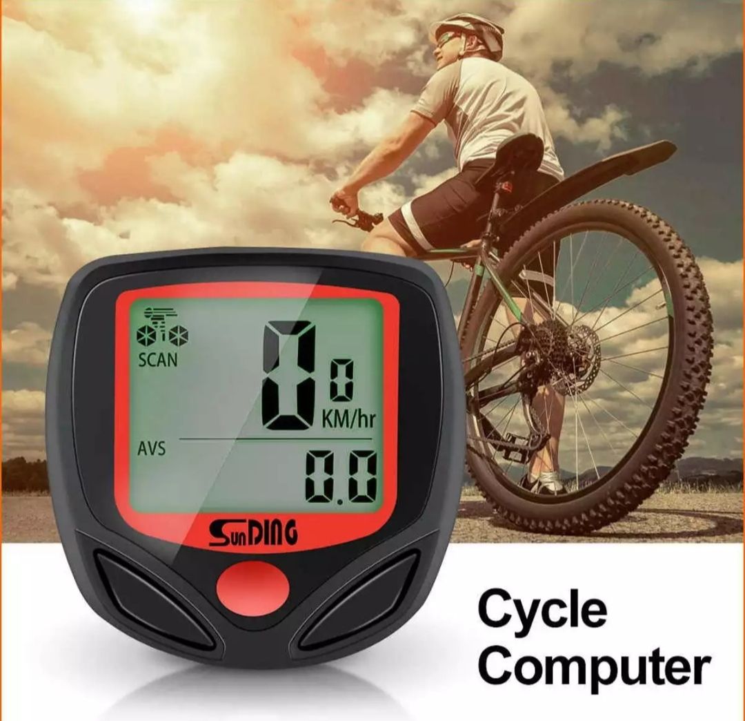 Picture of Cycle Speedometer. Waterproof Bicycle Bike Cycle LCD Display Digital Computer Speedometer
