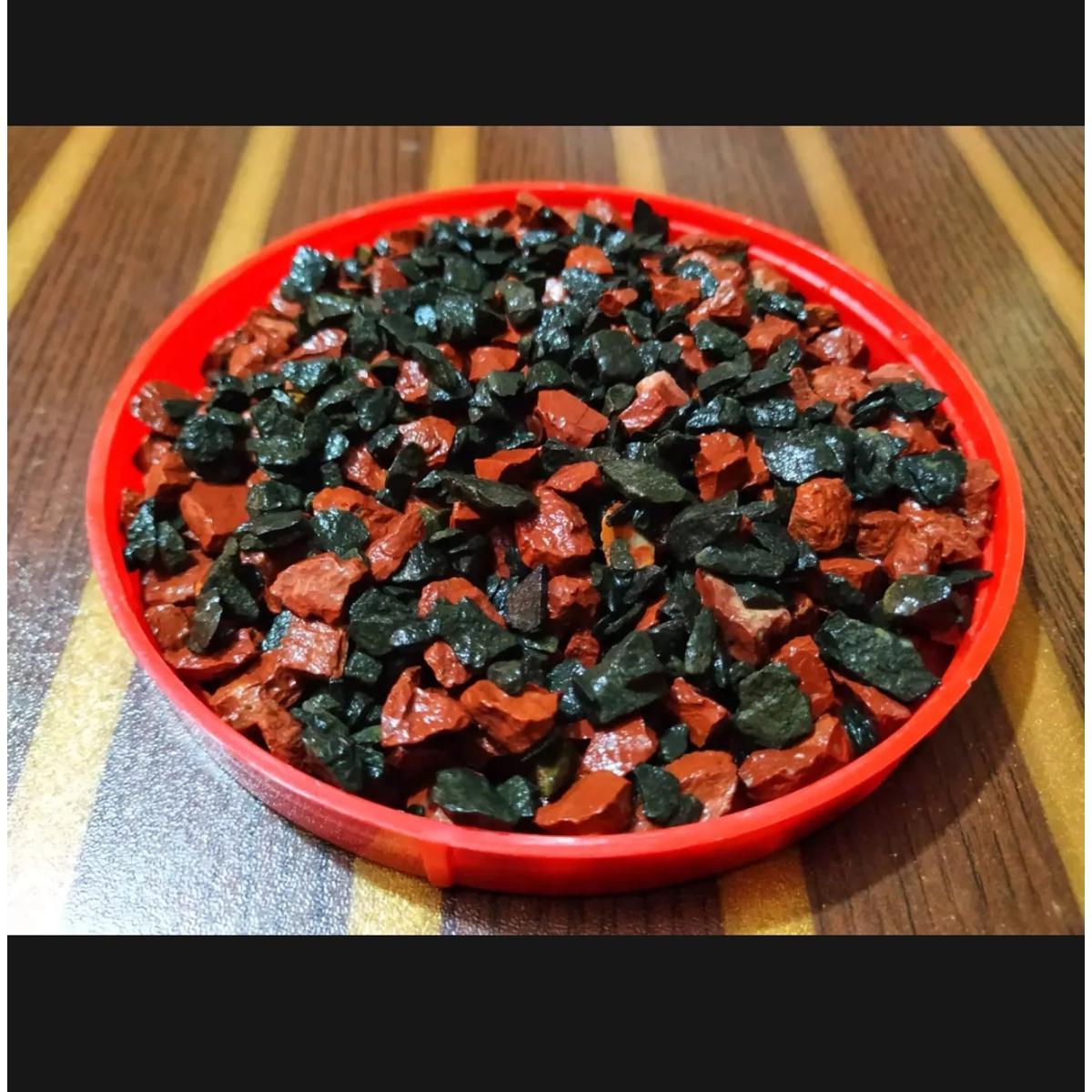 Picture of 10Kg , Black & Red Mixed Color Stone or Aquarium, Rock Gardens, Cactus Pot, Bamboo Plants, Bonsai Trees Decoration