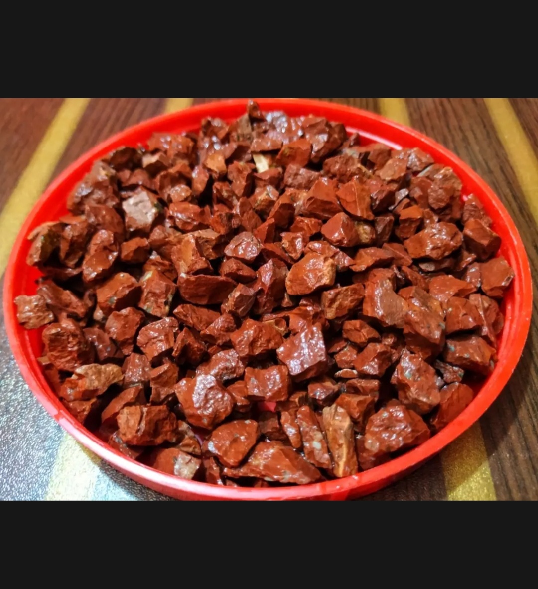 Picture of 2Kg Red Color Stone or Aquarium, Rock Gardens, Cactus Pot, Bamboo Plants, Bonsai Trees Decoration