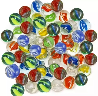 Picture of Toy Marble Balls,Aquarium Decorations,Glass Marble Ball 5-100Pcs Multi Colour Marbles