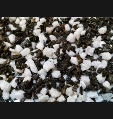Picture of 1Kg White, Black Mixed Color Stone or Aquarium, Rock Gardens, Cactus Pot, Bamboo Plants, Bonsai Trees Decoration