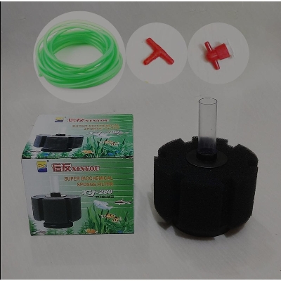 Picture of Aquarium Biochemical Super Sponge Filter (XINYOU XY-280) - 180 TO 280 Liter Use - Freshwater/Saltwater fish tank | Provide filtration and oxygen to your aquarium