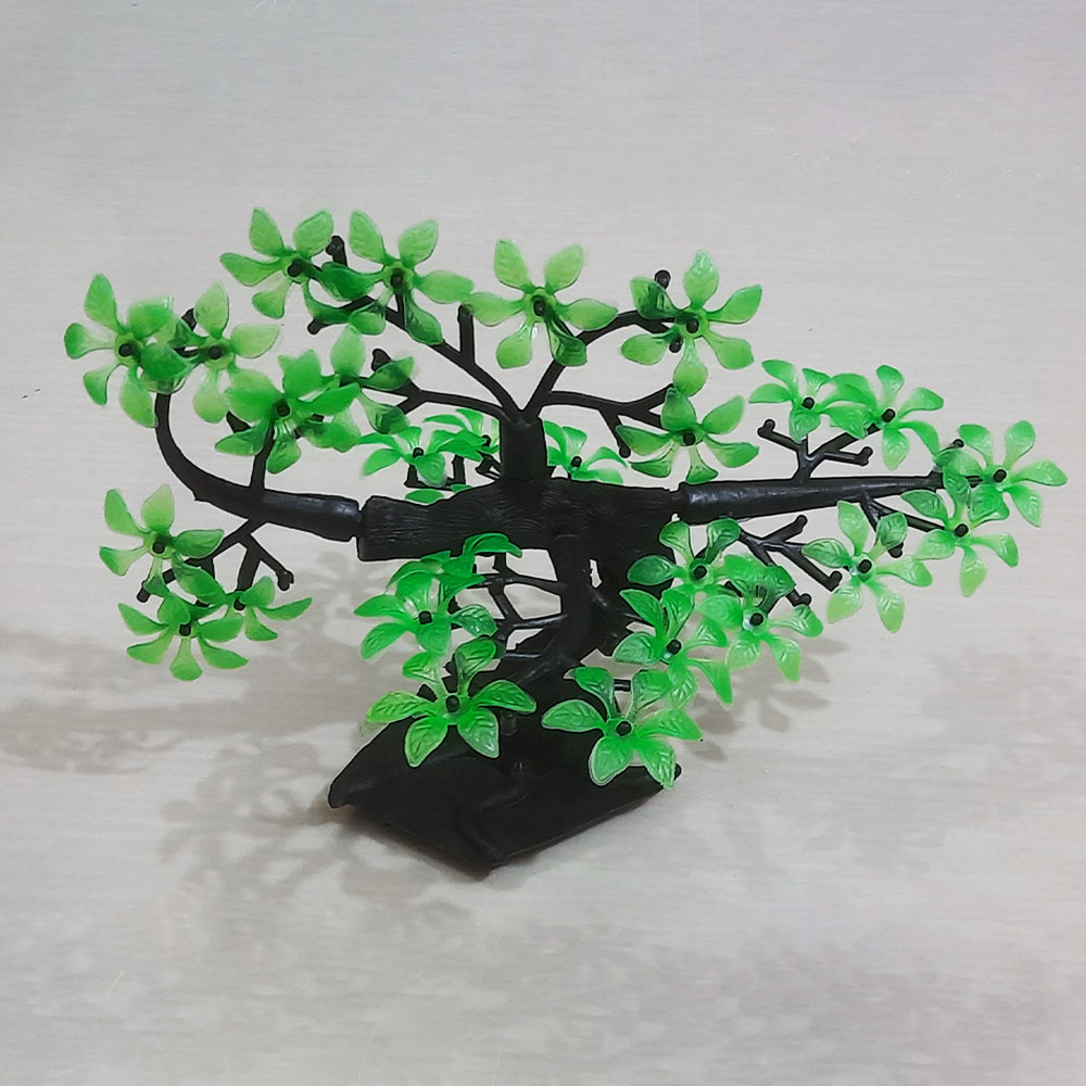 Picture of Aquarium Artificial Plastic Plant - (1 Pc TO 5 Pcs) - Artificial Green Bonsai Tree Plant Ornament for Aquarium Fish Tank Decoration | Create Natural Environment in Aquariums |