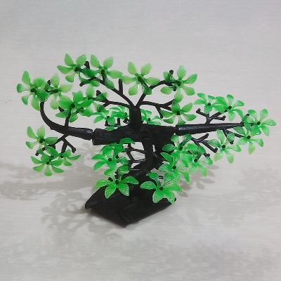 Picture of Aquarium Artificial Plastic Plant - (1 Pc TO 5 Pcs) - Artificial Green Bonsai Tree Plant Ornament for Aquarium Fish Tank Decoration | Create Natural Environment in Aquariums |