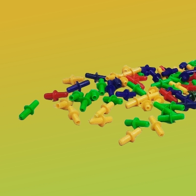 Picture of Aquarium Air Line Connector - (5 to 100 Pieces) - Colorful Plastic Inline Tubing, 2-Way I-Shape Connector For Aquarium Tubing