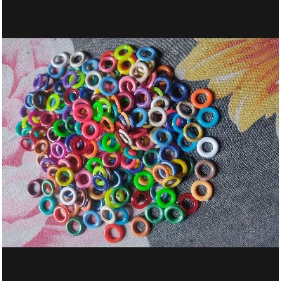 Picture of 20pcs 8mm Round Shape (চুরি) Bird & Giribaz / Racer Pigeon Foot Ring Pigeon Rings Pigeon Leg Bands Multicolor