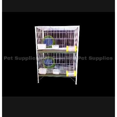 Picture of 3 Pcs Two Floor All Kind Of Pigeon Cage by 13 NO Wire With All Accessories Size: 24×18×13