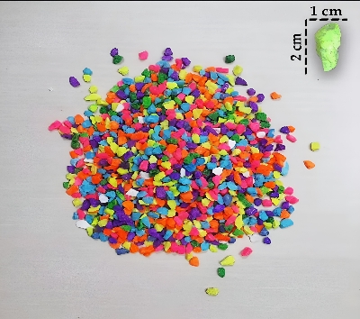 Picture of 1kg Aquarium or Gardening Under Water colorful stones mixed for decoration