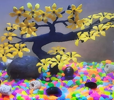 Picture of 1kg Aquarium or Gardening Under Water colorful stones mixed for decoration