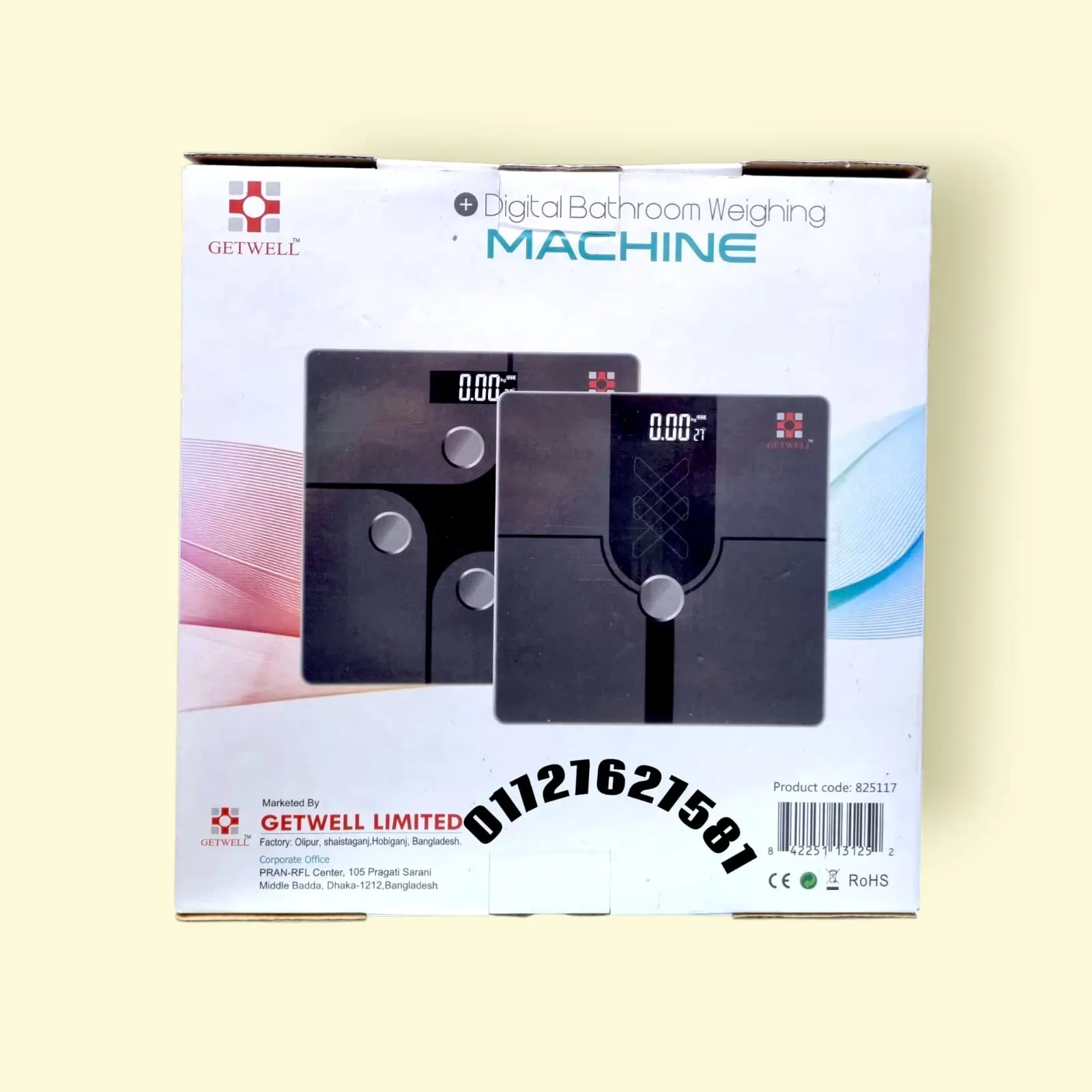 Picture of Getwell Digital Bathroom Weighing Machine – Premium Body Scale