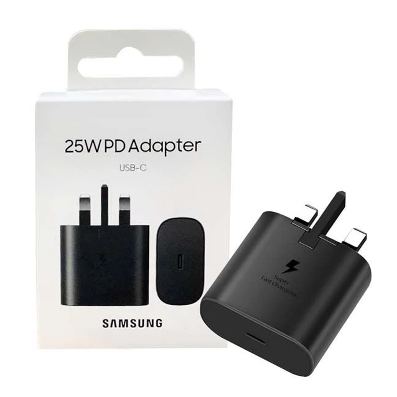 Picture of Original Samsung Super fast charger 25W PD Adapter Type C Charging Cables UK Adapter 3pin USB C To C Cable For Samsung-With Warranty
