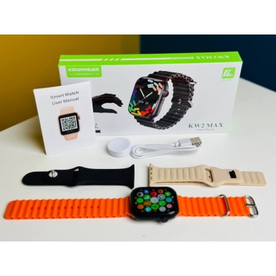 Picture of Keqiwear KW2 Max Smartwatch With 3 Bracelets – 49mm