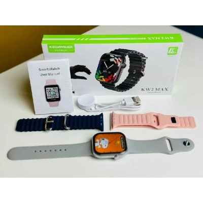 Picture of Keqiwear KW2 Max Smartwatch With 3 Bracelets – 49mm