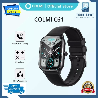 Picture of COLMI C61 Smartwatch 1.9 inch Full Screen Bluetooth Calling Heart Rate Sleep Monitor 100+ Sport Models Smart Watch For Men Women