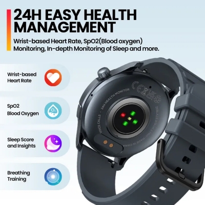 Picture of Zeblaze Btalk 3 Pro Smart Watch Amoled Display Slim & Light Design 24H Heart Rate Hi-Fi Bluetooth Phone Calls Ultra-long 14 day Battery Life