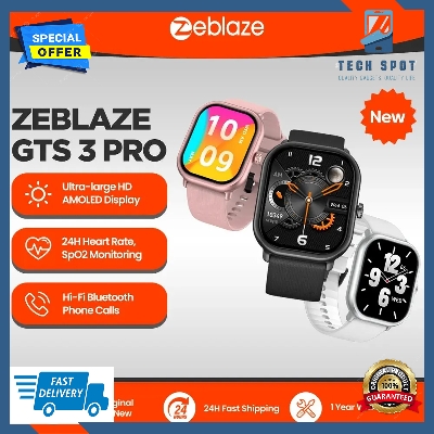 Picture of New Zeblaze GTS 3 Pro Voice Calling Smart Watch Ultra-big HD AMOLED Screen Health and Fitness Tracking Smartwatch for Men Women