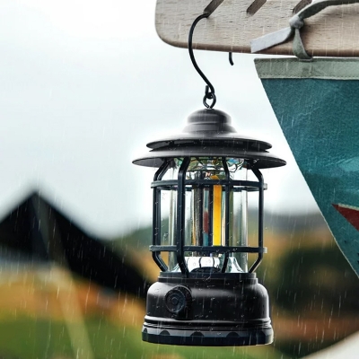 Picture of Camping Lamp Rechargeable Outdoor Camping Lamp Portable Atmosphere lamp rechargeable Adjustable light source retro LED Lamp