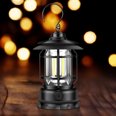 Picture of Camping Lamp Rechargeable Outdoor Camping Lamp Portable Atmosphere lamp rechargeable Adjustable light source retro LED Lamp