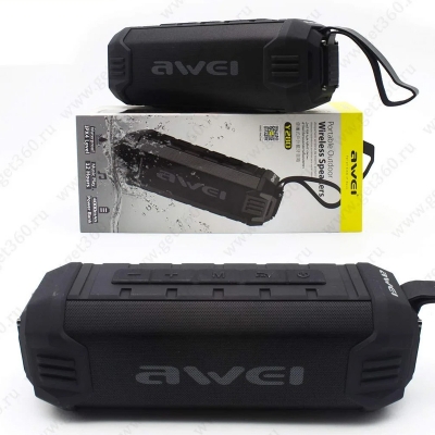 Picture of Awei Y280 Portable Bluetooth 5.0 Speaker Wireless Soundbox Outdoor Loud Subwoofer IPX4 Waterproof Speaker 12-Hour Play Time
