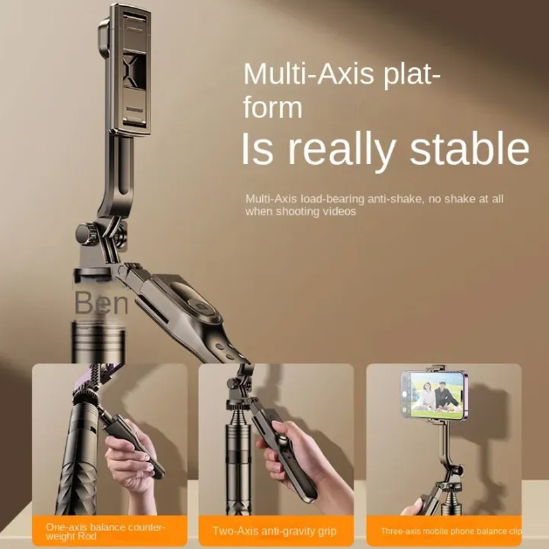 Picture of K28 Long Wireless Selfie Stick Tripod Stand for Mobile Phone Detachable Bluetooth Control Remote with Handeld Stabilizer For Smartphones TIKTOK Shooting Live