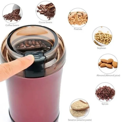 Picture of Mini Electric Blender Grinder Coffee Beans Chopper Superfine Powder Grinding Machine Milling Beans Grain Spices Electric Coffee Grinder Dry Mill Kitchen Tools