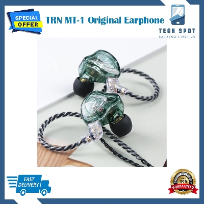 Picture of TRN MT1 10MM Dual Magnet Dynamic Driver Professional Grade In-Ear Monitor Earphone Transparent Earphone