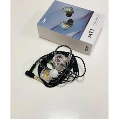 Picture of TRN MT1 10MM Dual Magnet Dynamic Driver Professional Grade In-Ear Monitor Earphone Transparent Earphone