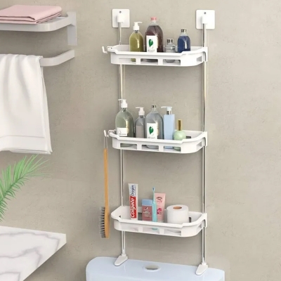 Picture of 3 Tier Multifunctional Kitchen & Bathroom Wall Hanging Storage Rack