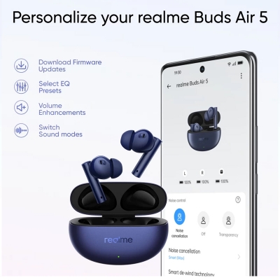 Picture of Realme Buds Air 5 - the original and best budget Bluetooth headphones 2024