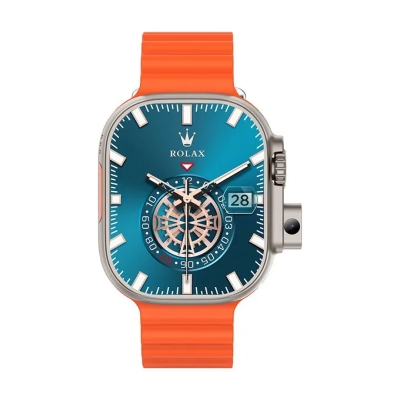 Picture of 2024 Sim Insert BW9-SIM Card Smartwatch / Smart Barry SM401 +camera + Smart watch ultra 2.2 inch HD Display Smart watch Carbon Free pair strap  Ultra max smart watch HD 2.2 inch full touch screen with set strap and wireless charger for men's and boy's