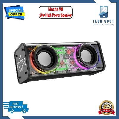 Picture of V8 Transparent Mecha Bluetooth Speaker Wireless Speaker 10W