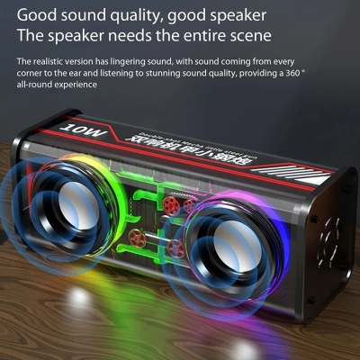 Picture of V8 Transparent Mecha Bluetooth Speaker Wireless Speaker 10W