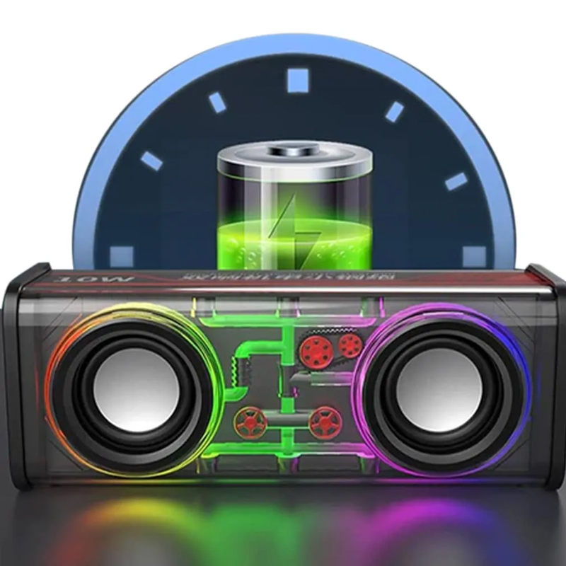 Picture of V8 Transparent Mecha Bluetooth Speaker Wireless Speaker 10W