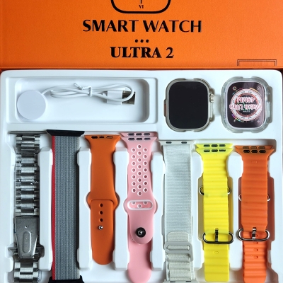 Picture of S100 Ultra 9 New Smart Watch 7 In 1 Straps 49mm Full Touch Screen Sport Fitness Watch Reloj Inteligente With Protective Case