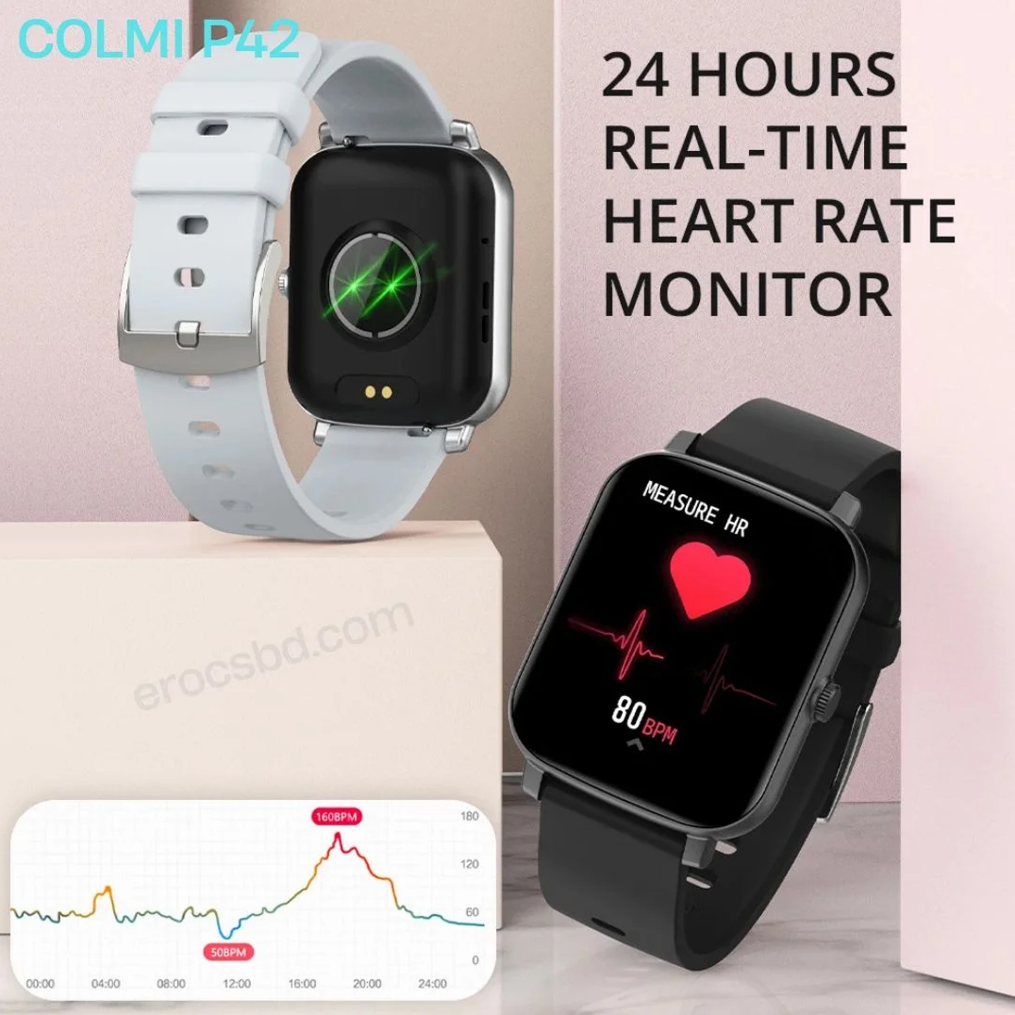 Picture of COLMI P42 Voice Calling Smart Watch Men 1.69 HD Display 24H Health Monitor 100 Workout Modes Smartwatch For Android iOS Phone