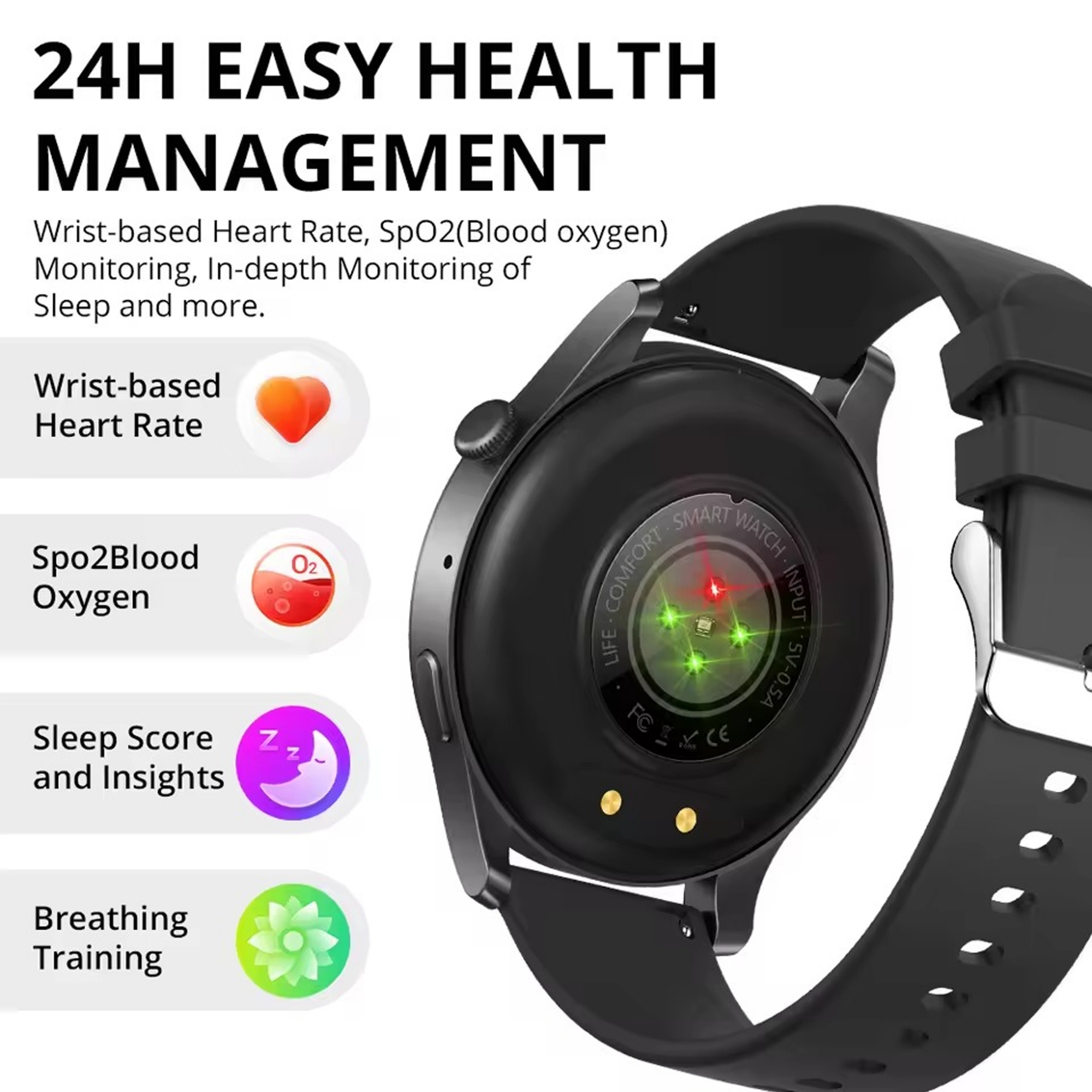 Picture of COLMI V73 Bluetooth Calling Smartwatch AMOLED Display, Health Fitness Tracking Waterproof Smart Watch