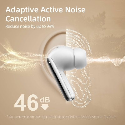 Picture of QCY HT08 MeloBuds Pro Earbuds 6 Mic 46dB ANC BT 5.3 Earphones Wireless Hi-Res LDAC Headphones 34H in-Ear Detection Wireless Bluetooth Earphones