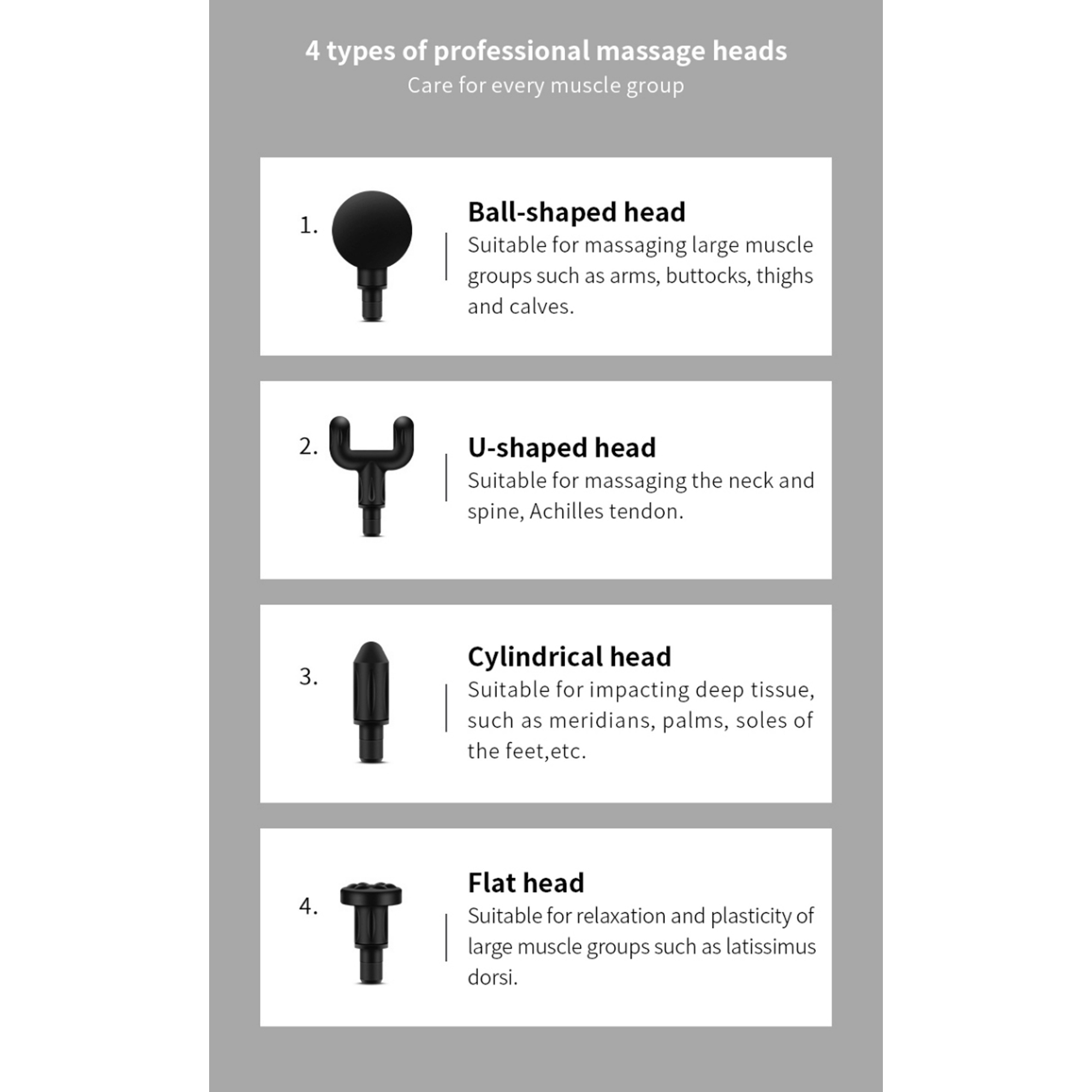 Picture of Mini Electric Massage Gun Portable Deep Tissue Massage Gun - Pain Relief USB Rechargeable Body Massager Message Gun