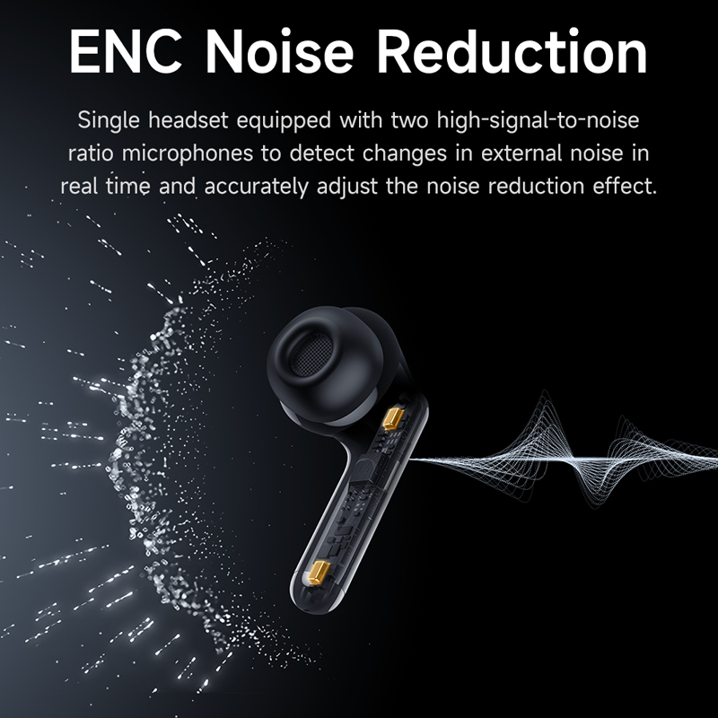 Picture of HOCO EQ10 Plus TWS True Wireless ANC ENC Noise Reduction BT Mini Sports Music Headset Earbuds Music
