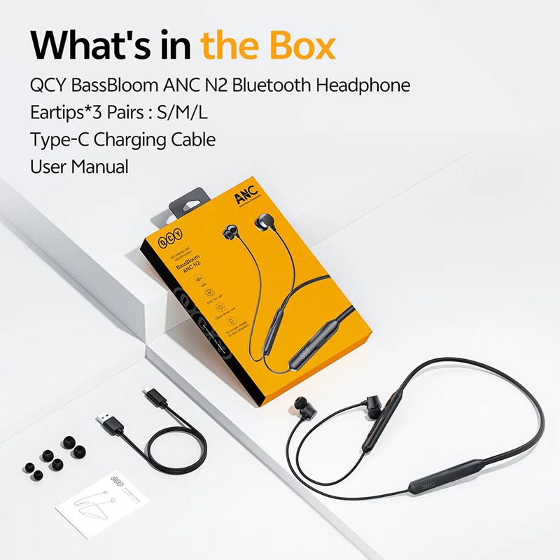 Picture of QCY BassBloom ANC N2 In-ear Neckband Headphones