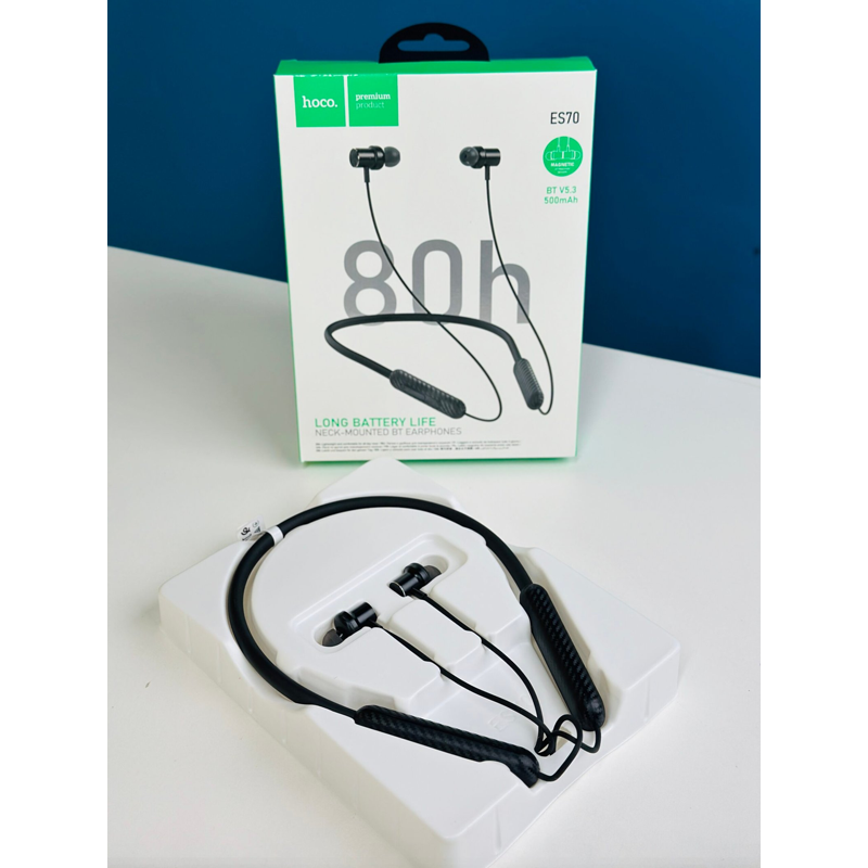 Picture of Hoco ES70 Long 80Hours Battery Life Neck-Mounted Bluetooth Earphones Neckband Earphone