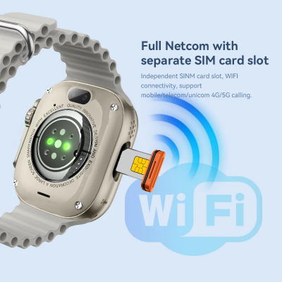 Picture of HW Ultra 2 5G Smart Watch 2.02 inch Display Ram 12G ROM 256G Dual Camera Front and Rear Direct Audio Video Call Wifi Android 8.1 Google Playstore Smartwatch