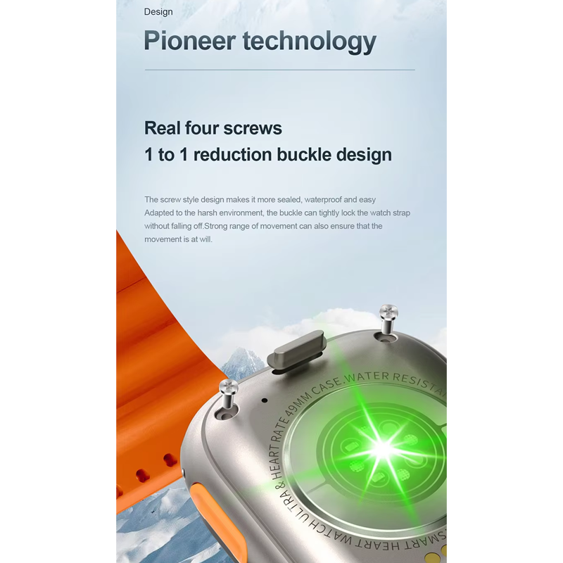 Picture of S8 Ultra 4G    8G-128G/ 16-256G  Andriod Smart Watch Dual Strap Waterdrop Display Calling Feature Google Playstore Youtube Facebook Messenger Tiktok IMO Wifi RAM Android Smartwatch