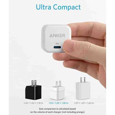 Picture of Anker PowerPort III 20W Cube PD- White US Version [18 Months Warranty] wide range