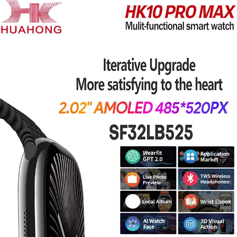 Picture of HK10 Pro Max Smart Watch with AMOLED Display, NFC, and High Refresh Rate